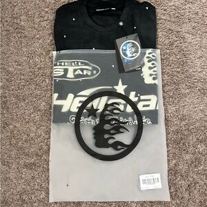 Hellstar Original Black Tee, Size S